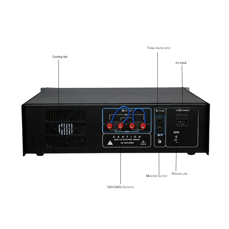 Amplificatore audio professionale alimentato digitale Hifi da 2000 W