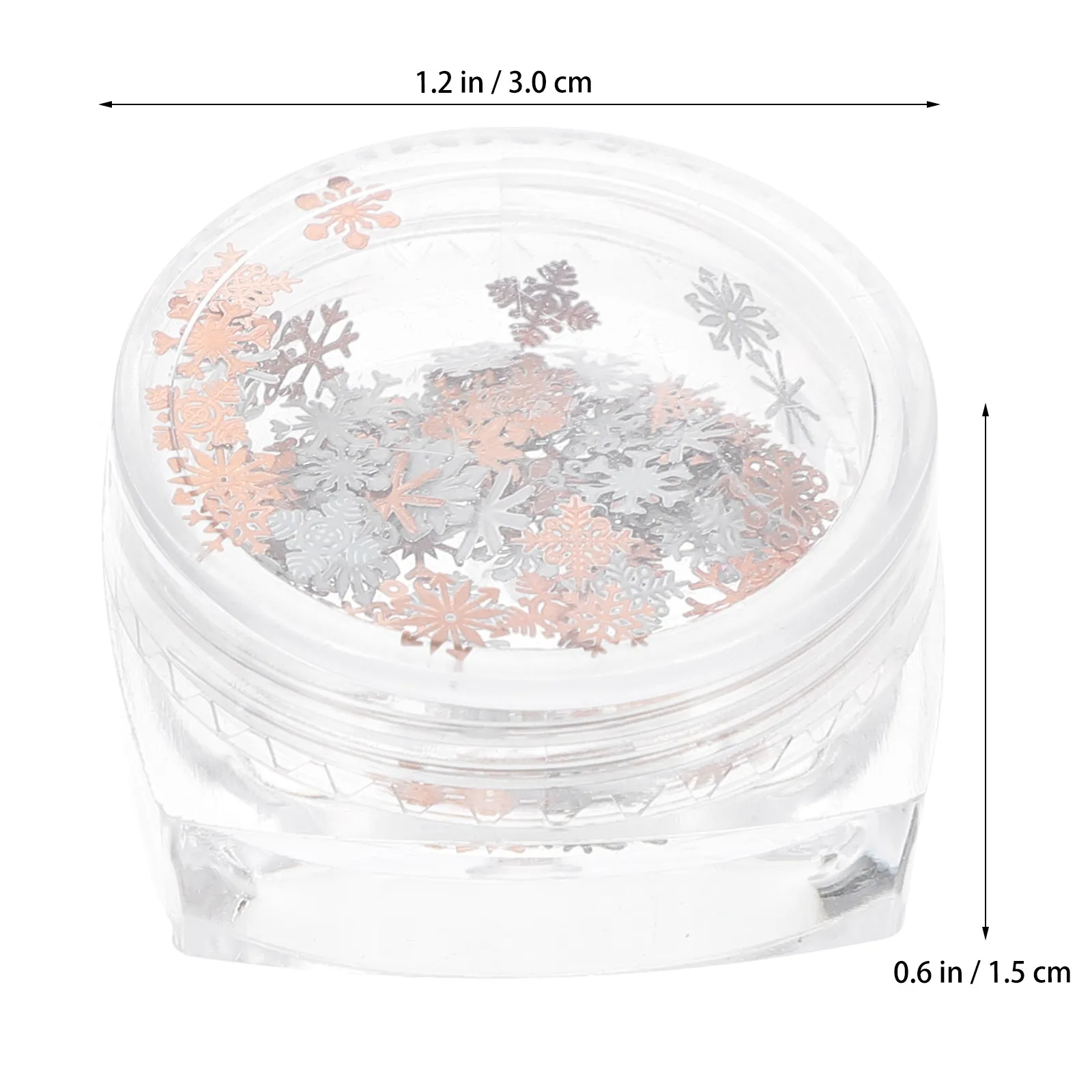 Nail Glitter Sequins 2 Boxes Snowflake Chunky Glitter Develop Imagination Creativity Finger Flexibility Nail Art Makeup