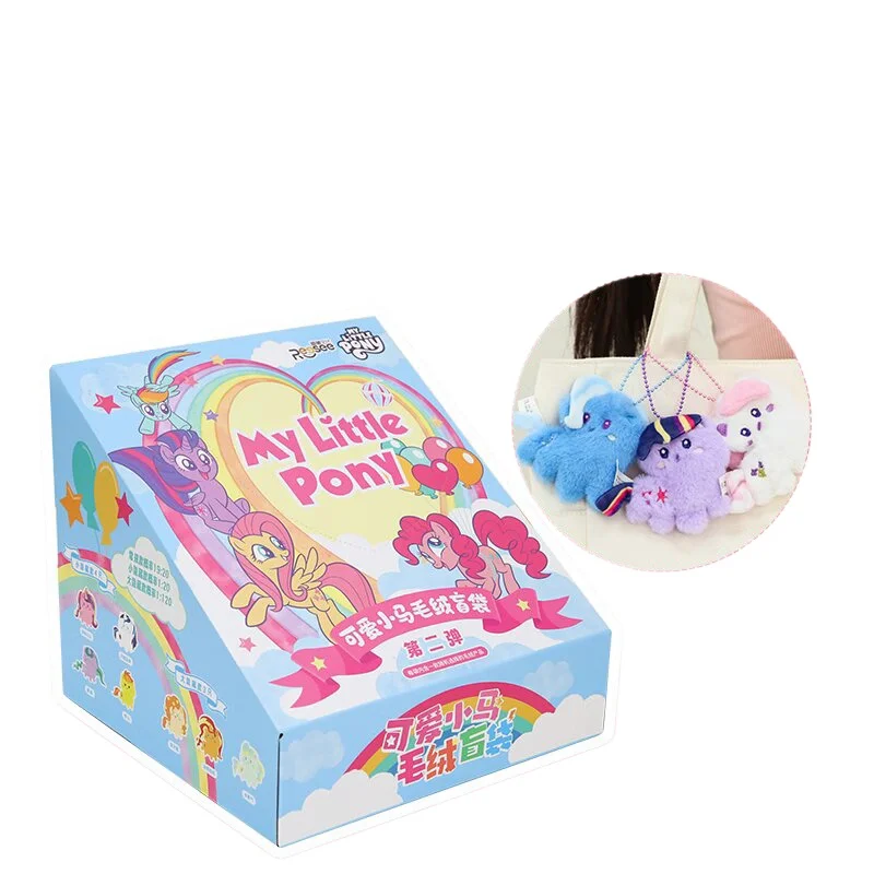 

Miniso My Little Pony Плюшевая игрушка второго поколения Pony Series Плюшевая сумка для слепых пони Извлекательная сумка Подлинная трендовая декора комнаты Кукла gif