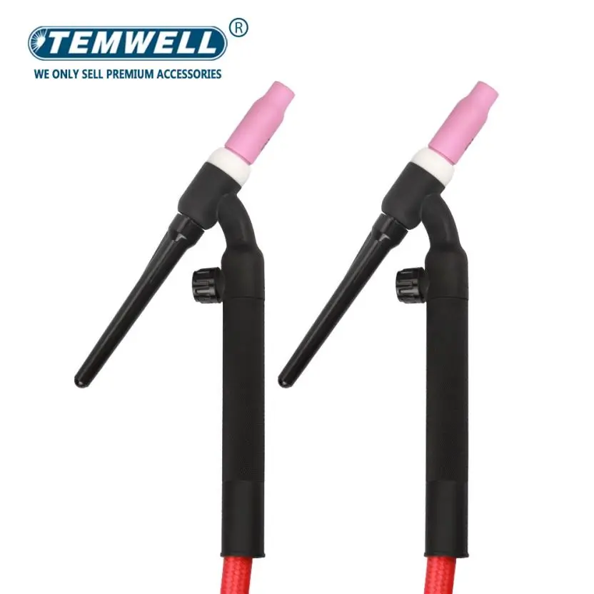 Imagem -03 - Tocha de Soldagem Tig com Fios de Cabo de Mangueira Integrados Fio Elétrico a Gás Conector Rápido Unf 3550 Euro 5m 16.4ft Wp17