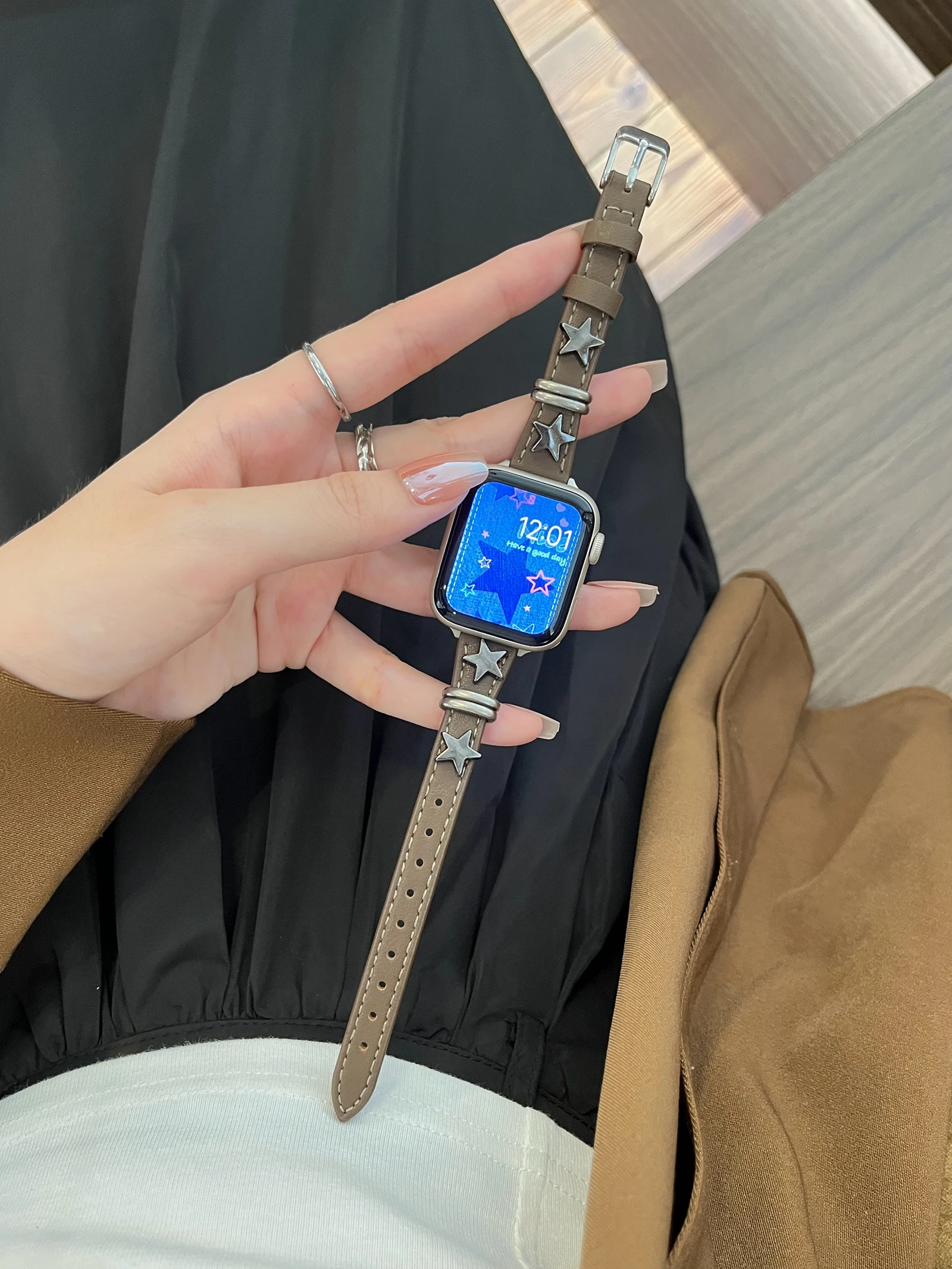 سليم ستار ل سوار ساعة أبل النساء الترا 10/9/8/7/6/5/4/3/2/1 SE 38 مللي متر 40 مللي متر 41 مللي متر 42 مللي متر 44 مللي متر 45 مللي متر 46 مللي متر حلقة جلدية