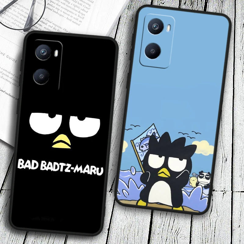 Funny BADBADTZ-MARU Comic For OPPO Reno 10 9 8 7 6 5 4 Z SE Pro Plus Lite Soft TPU Shockproof Black Phone Case