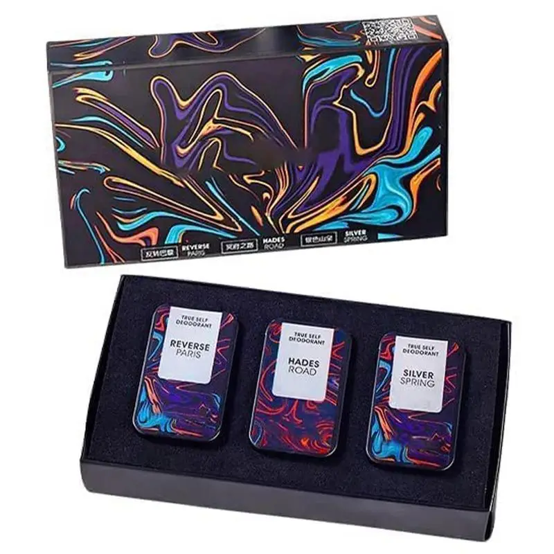 Caja de bálsamo de Perfume sólido para hombres y mujeres, Set romántico de larga duración, Perfume sólido portátil, 3 unids/lote