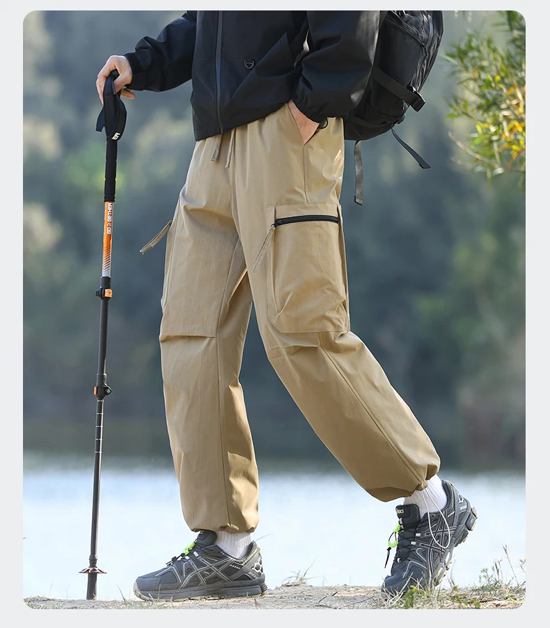 2025 Escursionismo da campeggio impermeabile Autunno Inverno Pantaloni lunghi Pantaloni casual Comodi pantaloni foderati in pile Pantaloni da uomo ispessiti