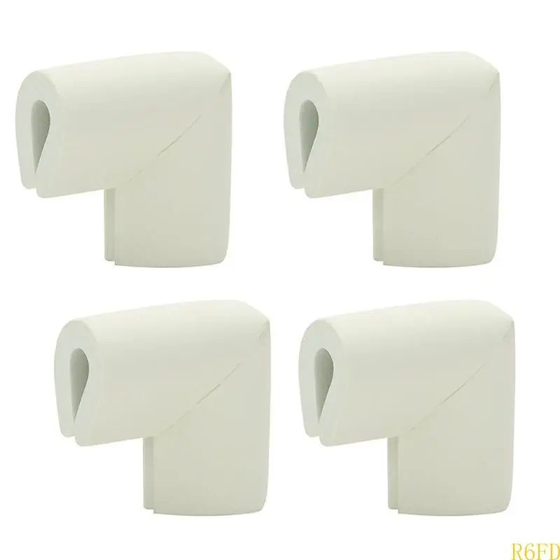 

R6FD 4 Pieces Safety Corner Protectors with Thickened Adhesive Anti-collision Protectors U-shaped Furniture Corner Guard