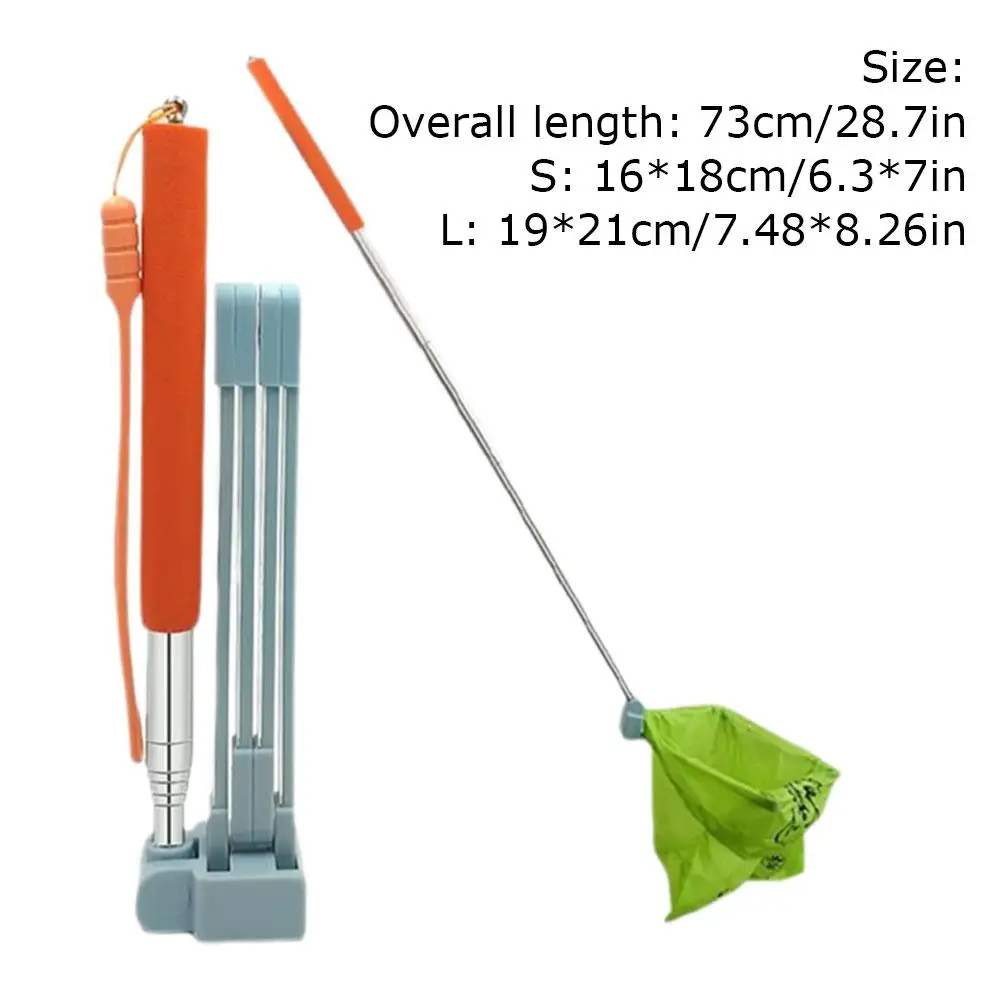 Cuchara de acero con mango largo de 28,7 pulgadas para perros y gatos, recogedor de basura, recogedor de suciedad, limpieza ecológica para mascotas