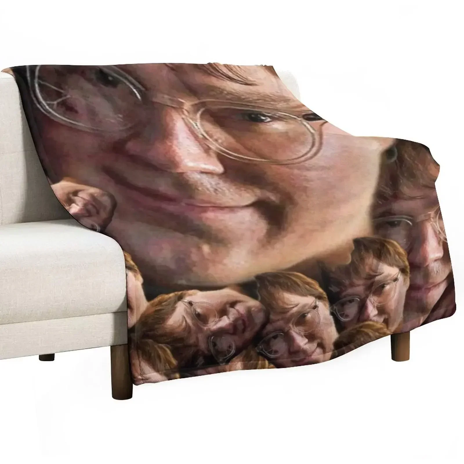 

i love paul dano collage Throw Blanket Fluffy Cozy Throw Blanket for Home Decor