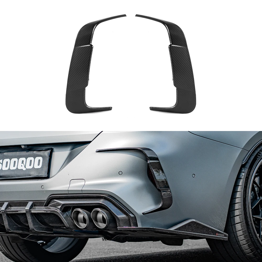 

Carbon Fiber Rear Bumper Vent Cover M8 F93 SQ Style Prepreg Carbon Fiber Rear Vent Trim