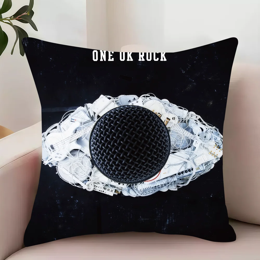 Band O-ONE OK R-ROCK Detox Pillow Case Decor Protective Covers Comfortable Soft For Sofa Living Room Home Office