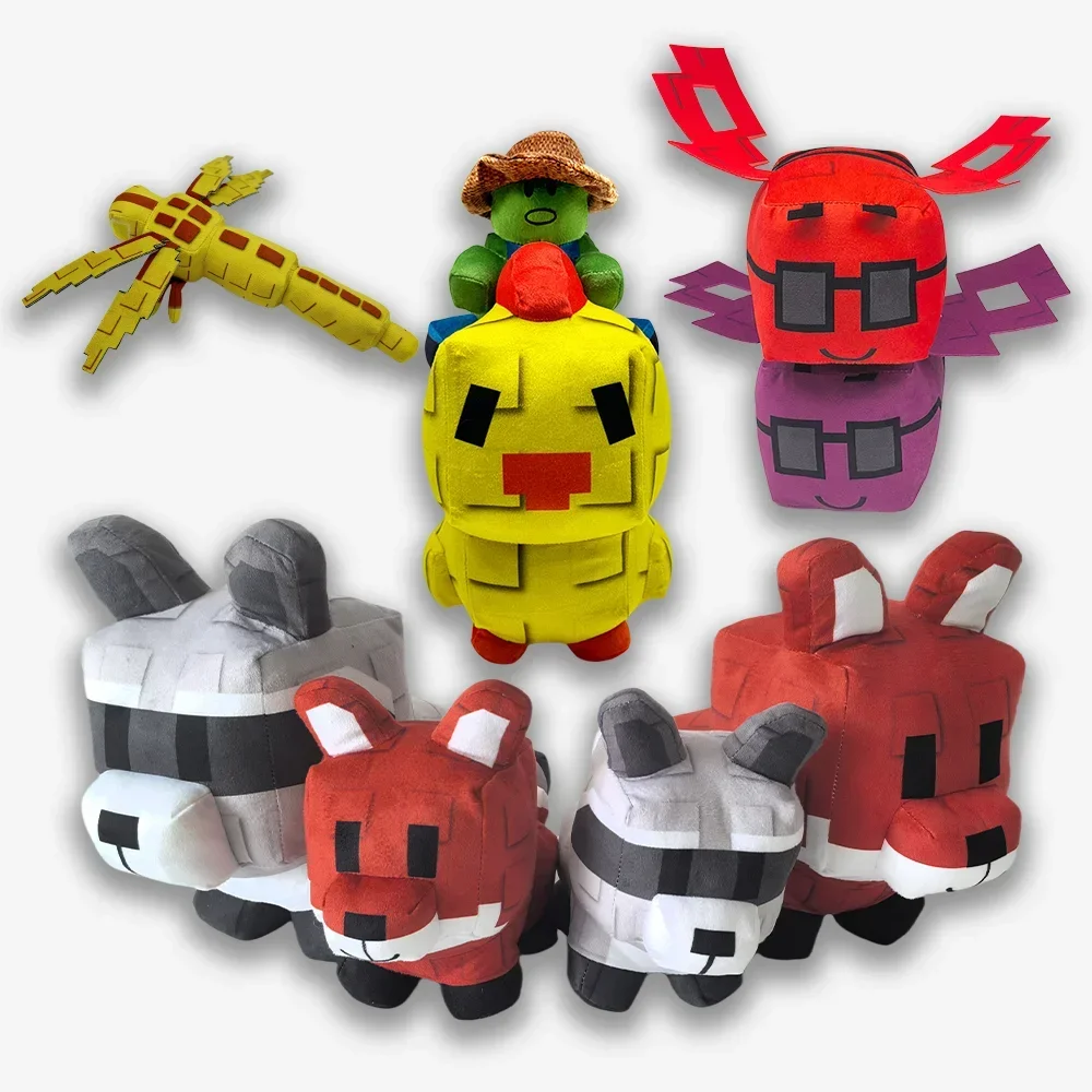 

Grow Garden Robloxs Game Figures Wolf Plush Toys Cartoon Raccoon Fox Stuffed Dolls Pillow Soft Toy Brinquedos Birthday Gifts
