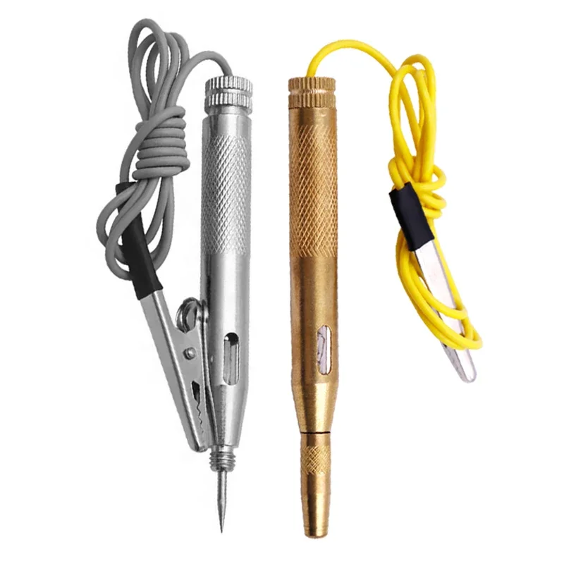 DC 6V-12V-24V Copper Voltage Test Pen Car Lamp Circuit Tester Lamp Detector Auto Truck Motorcycle Diagnostic Tools Fuses Test