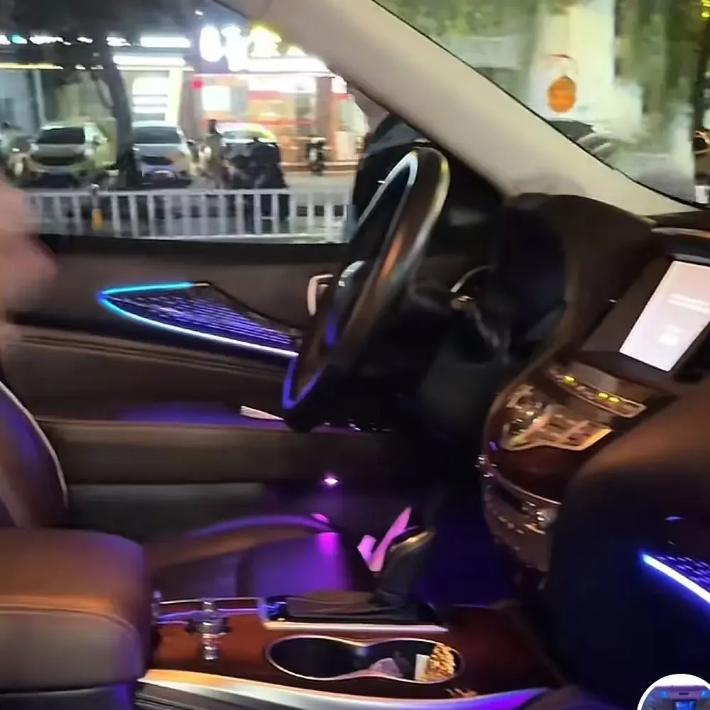 64 Colors LED Ambient Light For  Infiniti QX60 2014-2024 Q60 /Q60S 2016-2019 Decorative LED Atmosphere Lamp illuminated Panel