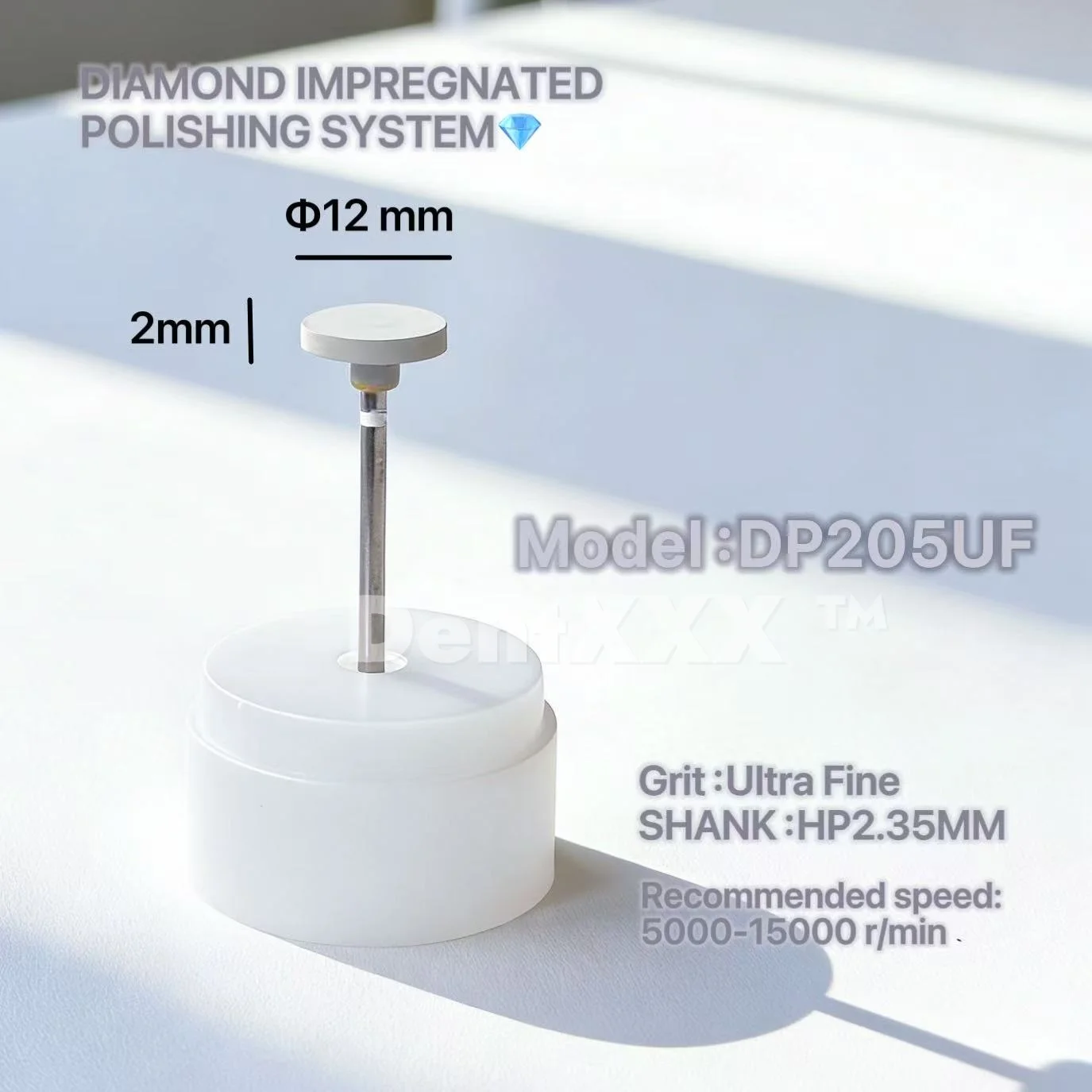 Grit UITRA-FINE Diamond Polishing Head Diamond Impregnated Polishing System 2.35MM   FOR FINISHING AND POLISHING