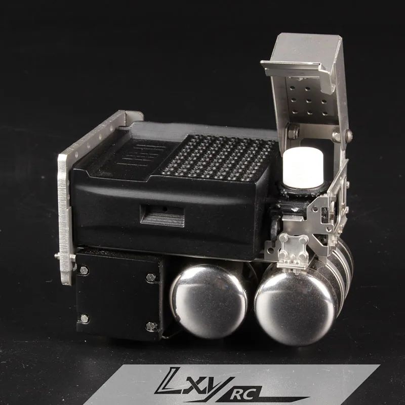 

1:14th Scale 1pcs Metal Simulation Battery Box Gas Tank Upgrade Accessories for Tamiya RC Truck VOLVO FH16 56360