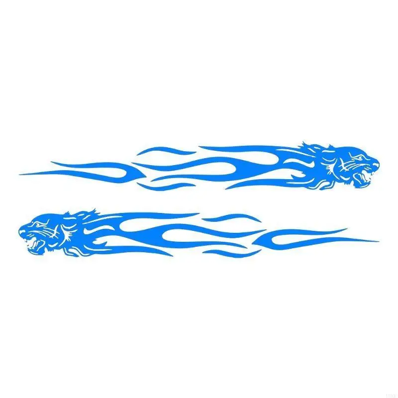 2Pcs Automobile Styling Decals 24cm Flame Sticker Decor Garage Wall Decals Car Styling Tools New