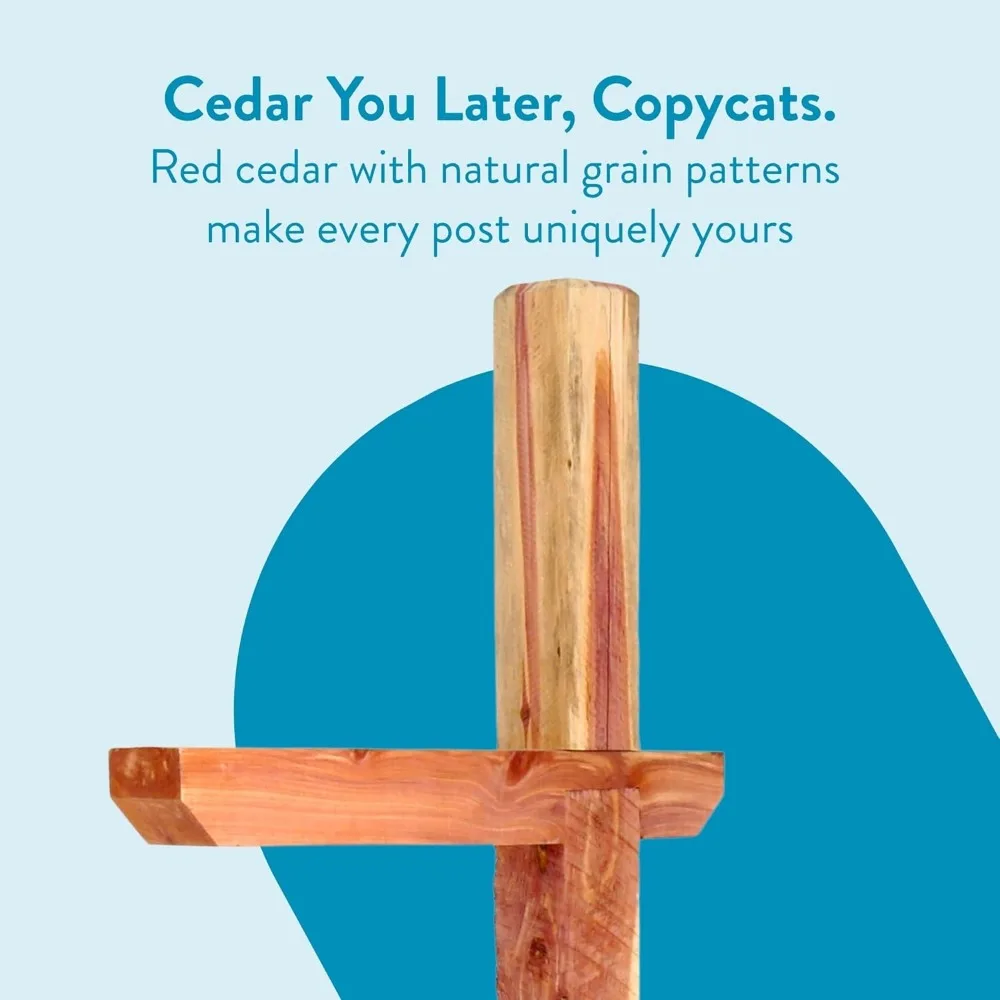 عمود صندوق بريد محرك خشب الأرز مع الأرز العطري، الرموز المتوافقة A، B، C، DPKX00AM #6