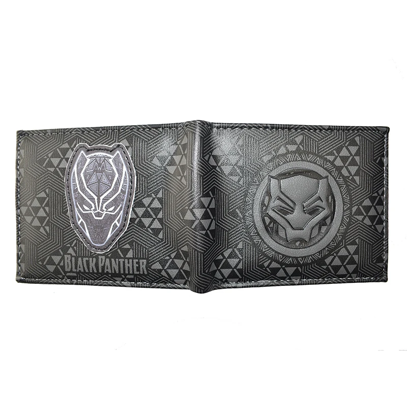 MINISO Marvel Comics Black Panther Wallet High Quality Men's Purse