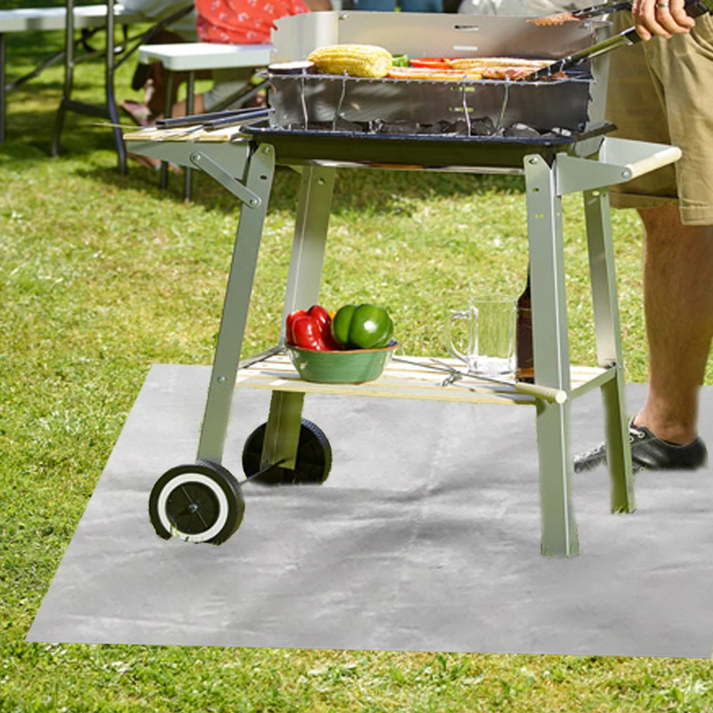 

1pcs Fire Mat Square Ground Protector Heat Resistant Blanket for Fireplace BBQ Grill Fireproof Pad Outdoor Pit Shield