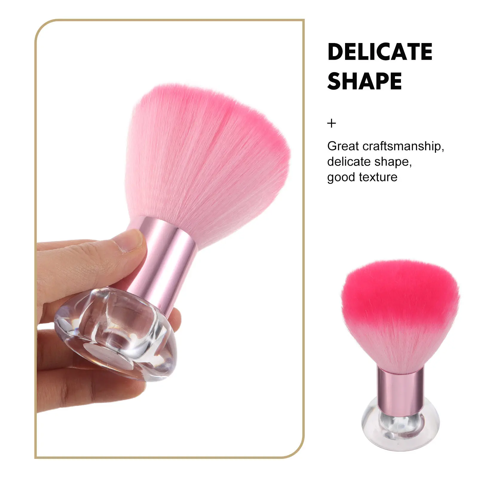 3Pcs Powder Brush Large Soft Dome Face Makeup Tool Portable Standing Base Blush Bronzer Professional Brush