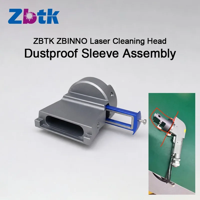 ZBTK ZBINNO Laser Cleaning Head Dustproof Sleeve Assembly 44*14*2 Protective Windows Lens Drawer For SHCC2000 SHCC3000 Clean Gun