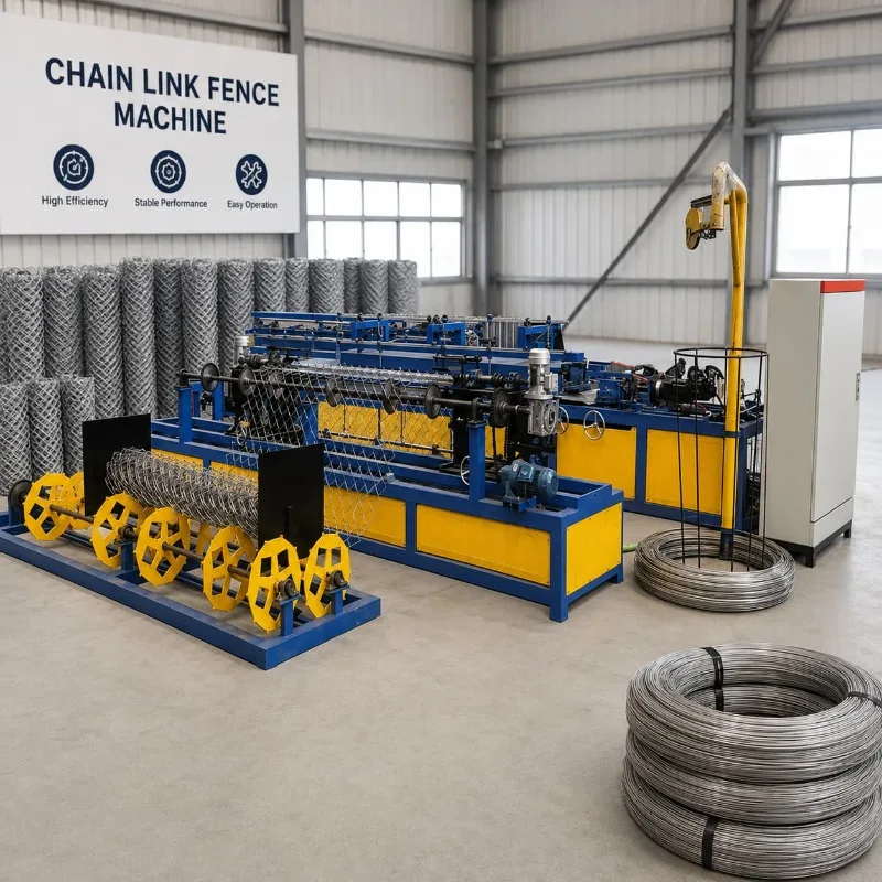 Chain Link Fence Machine Wire Roll Equipment Customized for Mesh Forming and Fence Making for Fence Roll Output