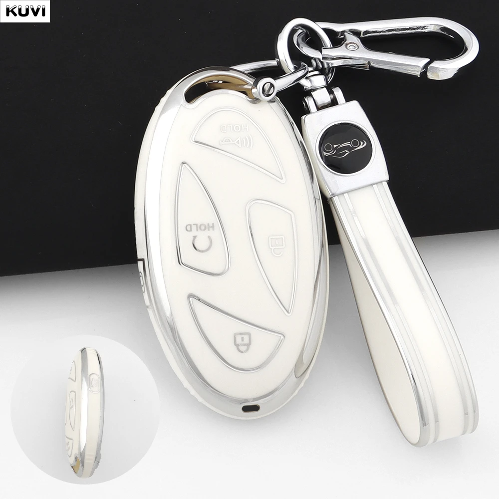 5 Buttons TPU Car Smart Key Case Cover Shell For Hyundai Santa Fe Tucson 2022 Ioniq 5 Atos Prime Solaris 2021 Hyundai Palisade view 3