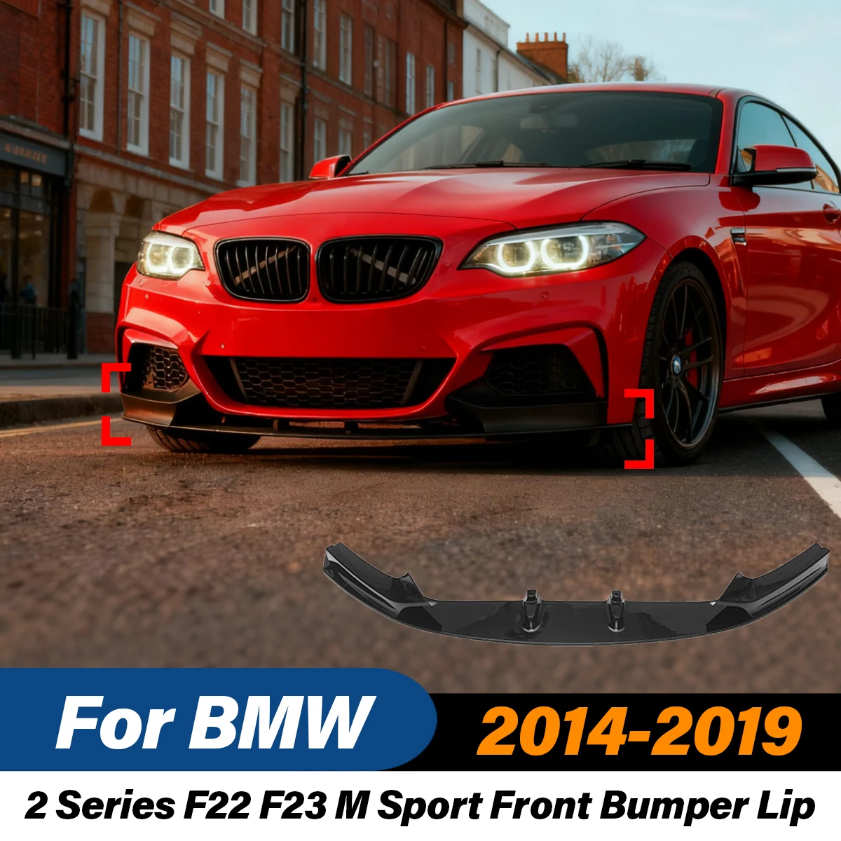 

Для Bmw 2 серии F22 F23 M Sport 2014 2015 2016 2017 2018 2019 автомобильный передний бампер спойлер спойлер комплект модификации кузова
