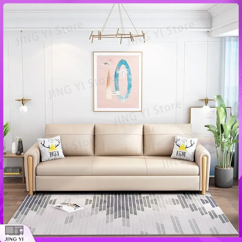 Folding Sofa Bed Dual Purpose Multi Functional Removable Washable Small Apartment Living Room Double Telescopic Storage Tech