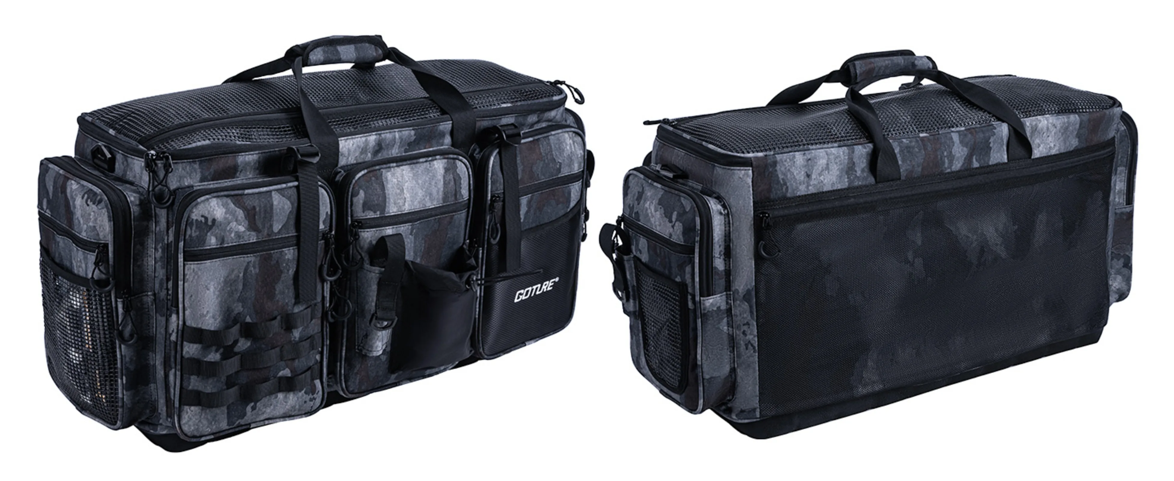 

Goture New Large Practical Fishing Gear Camo Bag,65/75L Multiple Pockets for Tackle, Rods,fishing Outdoor Multifunctional Bag