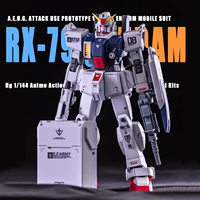 Hg Rx-79g 1/144 Robot Anime Model Action Figure Robot Plastic Assembly Model Kits Desktop Decoration Collectibles Boy Toys Gifts