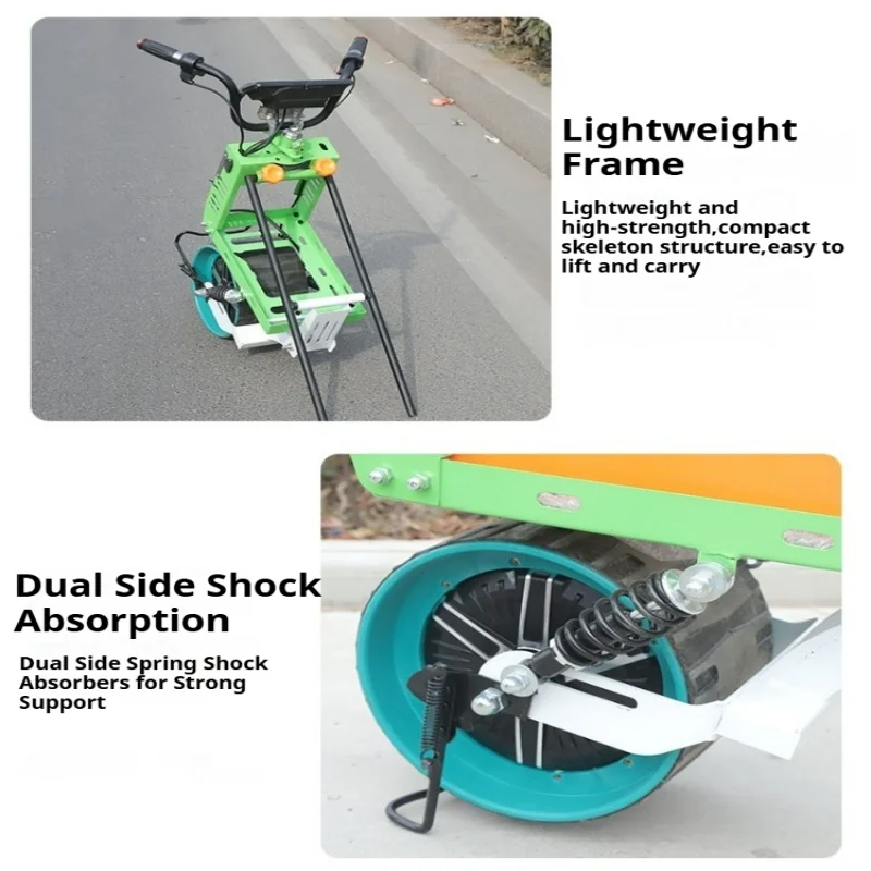 Electric Hand Push Wheel Seed Planter Precision Corn Soybean Seeding Machine for Farm Vegetable Plot （Customized）
