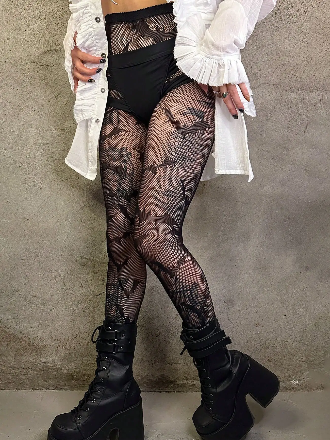 Damenstrumpfhose, elegante Netzstrümpfe mit Fledermausmuster für Halloween-Kostüme, geeignet für Partys, Weihnachtsgeschenke