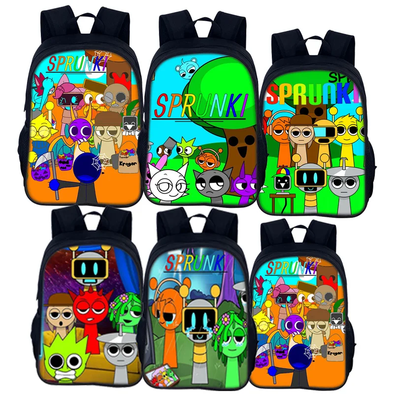 Sprunki School Backpack Bag Incredibox Sprunki School Bag Backpack Mochila Sprunki Student Back Pack Bag Birthday Gift