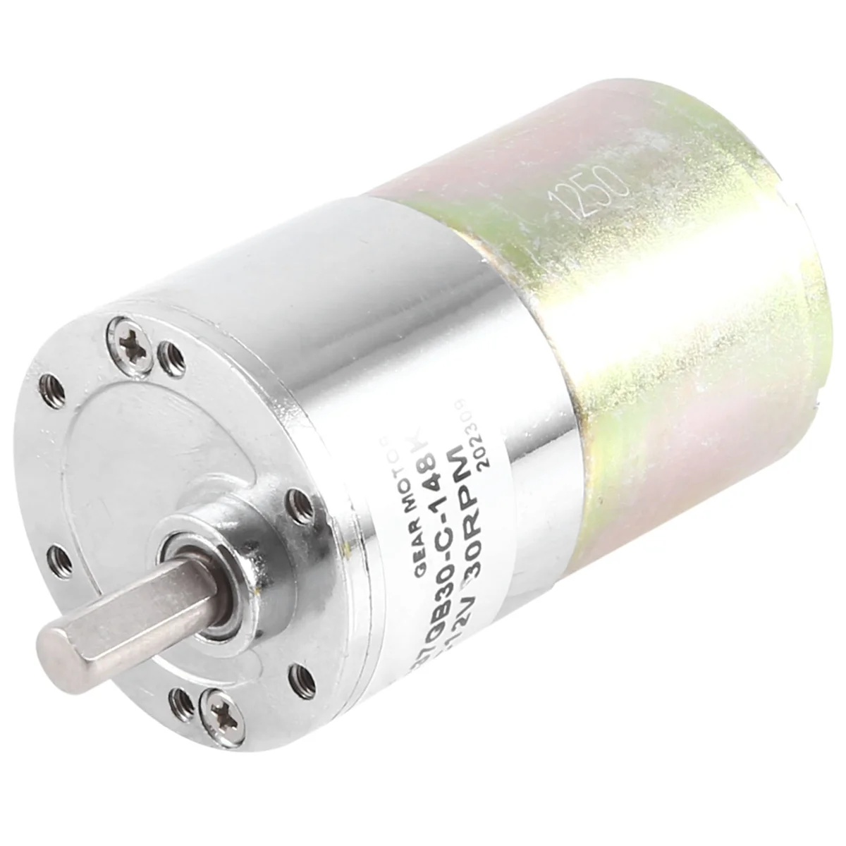 Motor de engrenagem dc 12v 30rpm, alto torque, mini motor elétrico com redução de velocidade, eixo de saída excêntrico 37mm