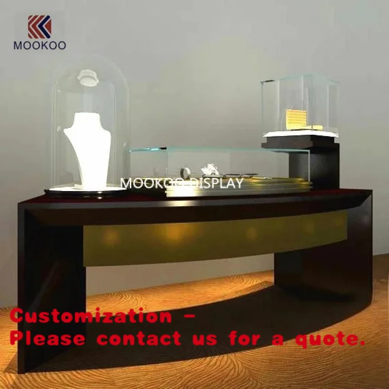 custom.LED-Lit Beautiful Acrylic Jewelry Kiosk Mall Decoration and Showroom/Retail Store Display Cabinets