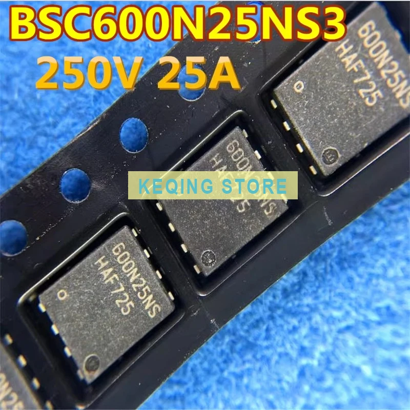 10PCS Used+Not NEW+Send after Measure BSC600N25NS3G 600N25NS Package TDSON-8 N-Channel FET 250V25A