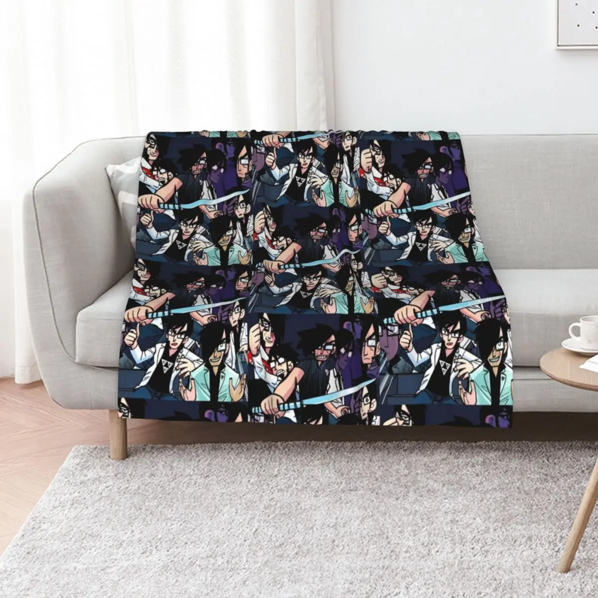 

Obsessed With Gideon Graves Throw Blanket Foldable Soft Warm Blanket for Outdoor Use