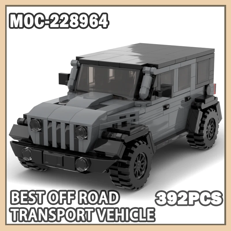 

Best Off road Transport Vehicle 392PCS Building Block Classic Jeep Model Brick Set Creative Desktop Decoration Gifts MOC-228964
