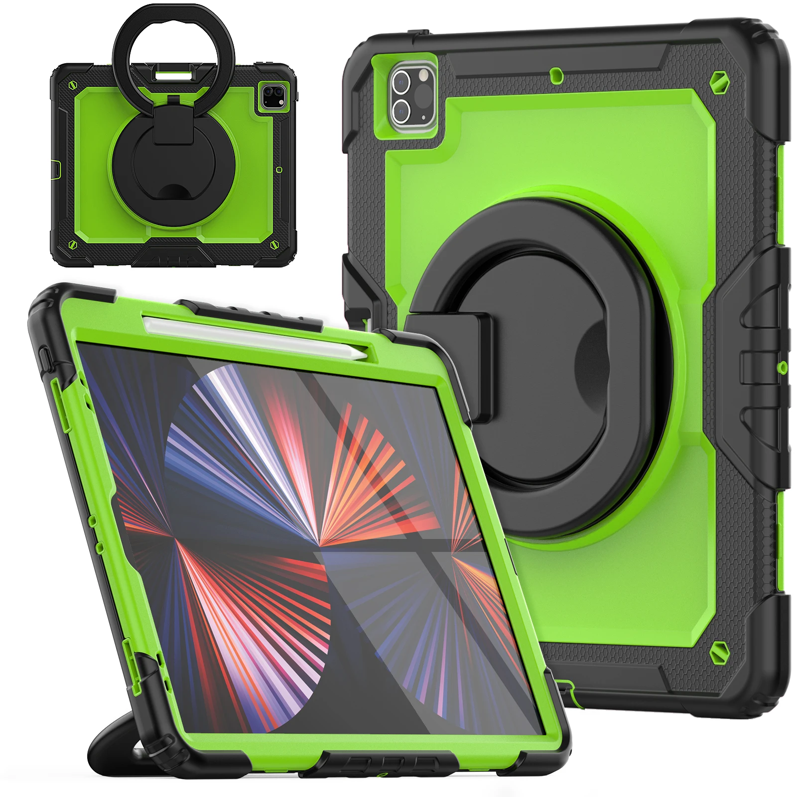 

2025 New Rotation Handle Stand Case For iPad 10.2 10.9 12.9 13 11 inch Pro Mini Air 3 4 5 6 7 8 9 10th 11th Generation Cover