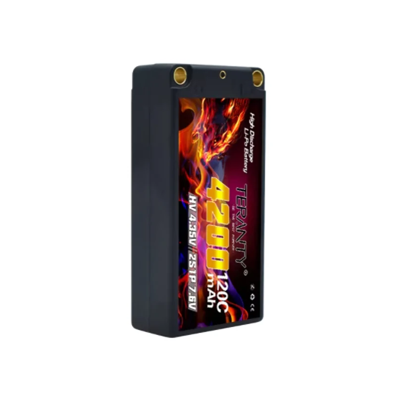 TERANTY-Batterie Lipo 7.6V 2S, 4200mAh, 120C HV, mise à niveau, compatible avec télécommande 1/10, modèle RC de course, réservoir au lithium