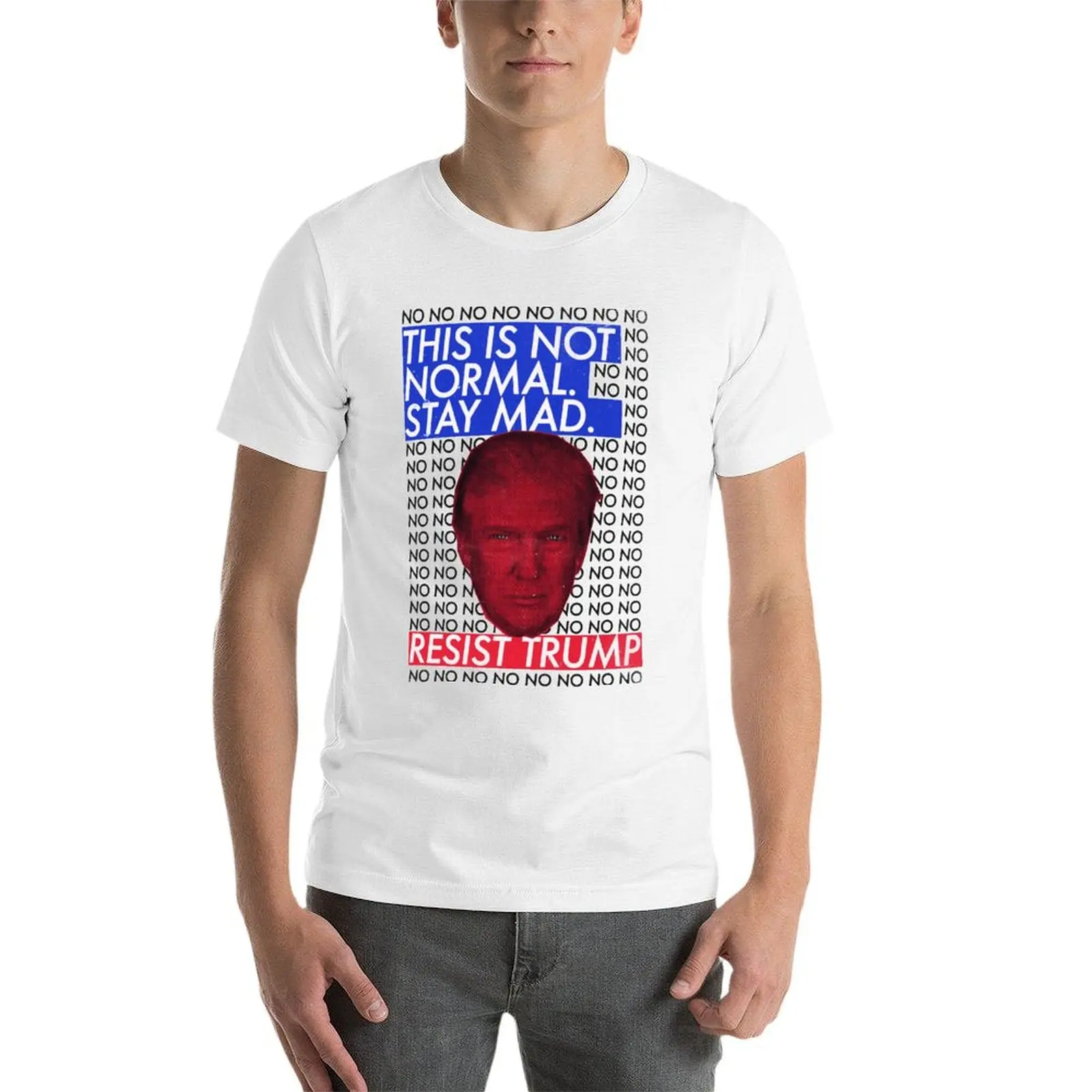 Das ist nicht normal. Bleiben Sie verrückt. Klassische T-Shirt Crewneck Kampagne T-Shirts heißen Verkauf Aktivität Wettbewerb lustige Neuheit USA Größe