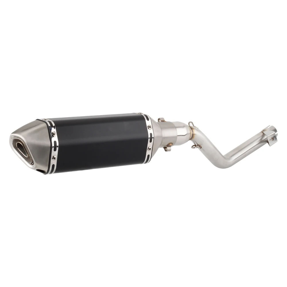 With Mid Link Pipe Motorcycle For Keeway TX 125 2012 to 2021 TX125 Enduro / SM 2012-2021 Escape Slip-on Exhaust Muffler