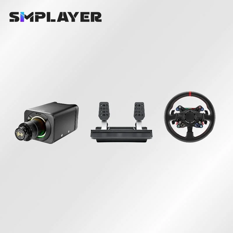 

Simplayer Simagic Alpha Evo Sport База колеса с прямым приводом 9 Нм + гоночное колесо 13 дюймов Neo X-330R + сим-педали P-500