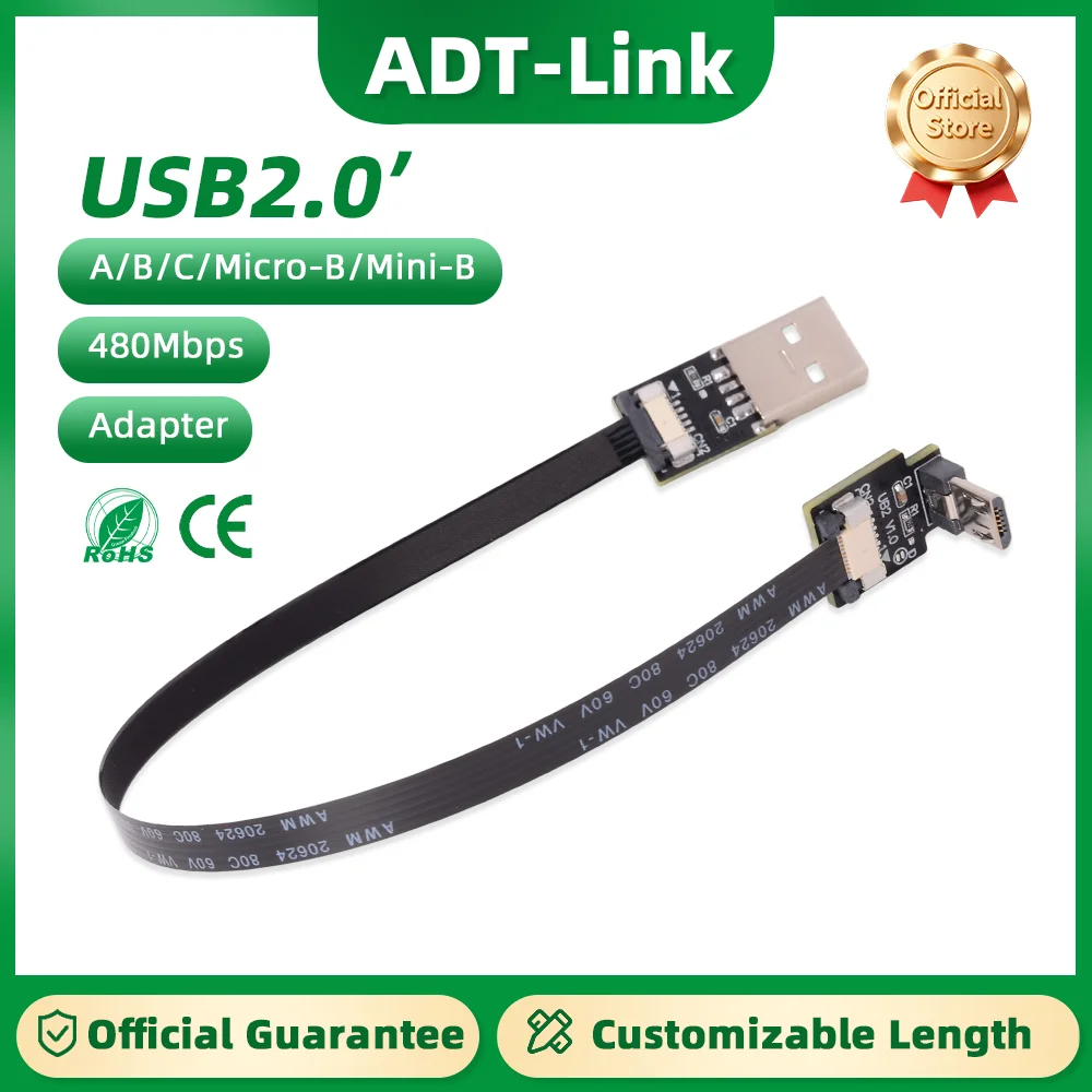 adt-link-usb-разъем-«папа-гнездо»-Тестовая-печатная-плата-usb20-type-a-type-b-type-c-micro-b-mini-b-Адаптер-разъема-480-Мбит-с