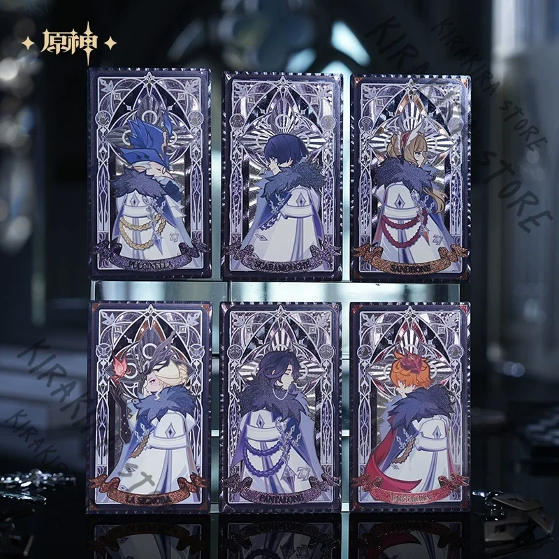 

Genshin Impact Arlecchino Servant Anime Collector's Edition Official Genuine Tartaglia Damselette Cards Cartoon Cosplay Card