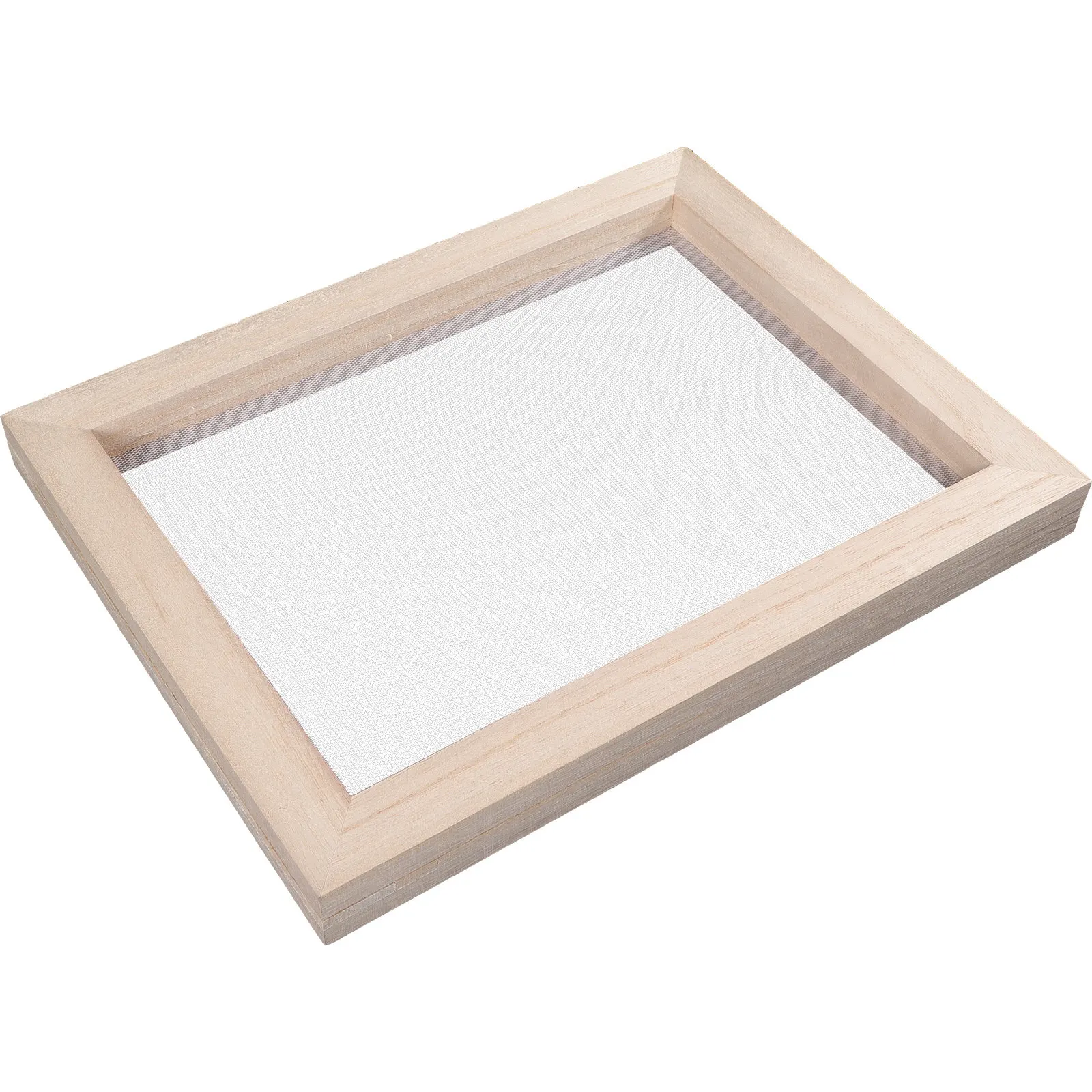 Wooden Paper Making Frame DIY Educational Craft Tool for Kids to Learn Recycling Process Hands-on Paper Crafting Screen Mold