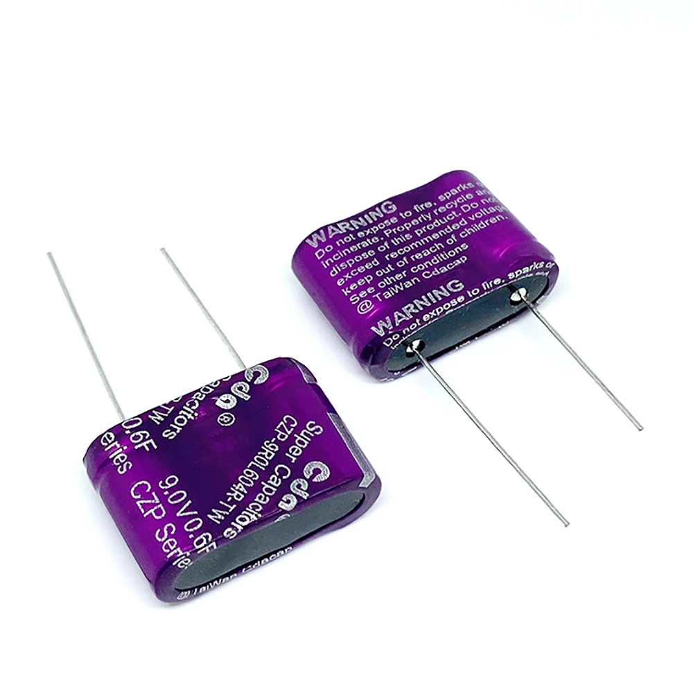 CZP-supercondensadores tipo CDA, 9V, 0.6F, CZP-9R0L604R-TW