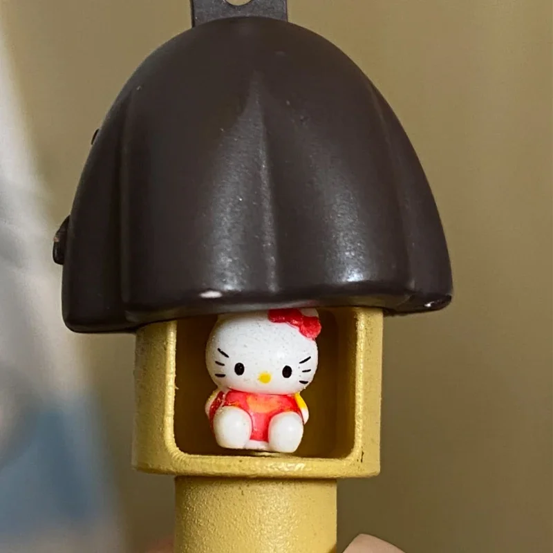 النرد الياباني الجديد، سلسلة مفاتيح راتينج على شكل فطر الشوكولاتة، قلادة حقيبة، سلسلة مفاتيح كاواي هالو كيتي الرجعية، هدية #4