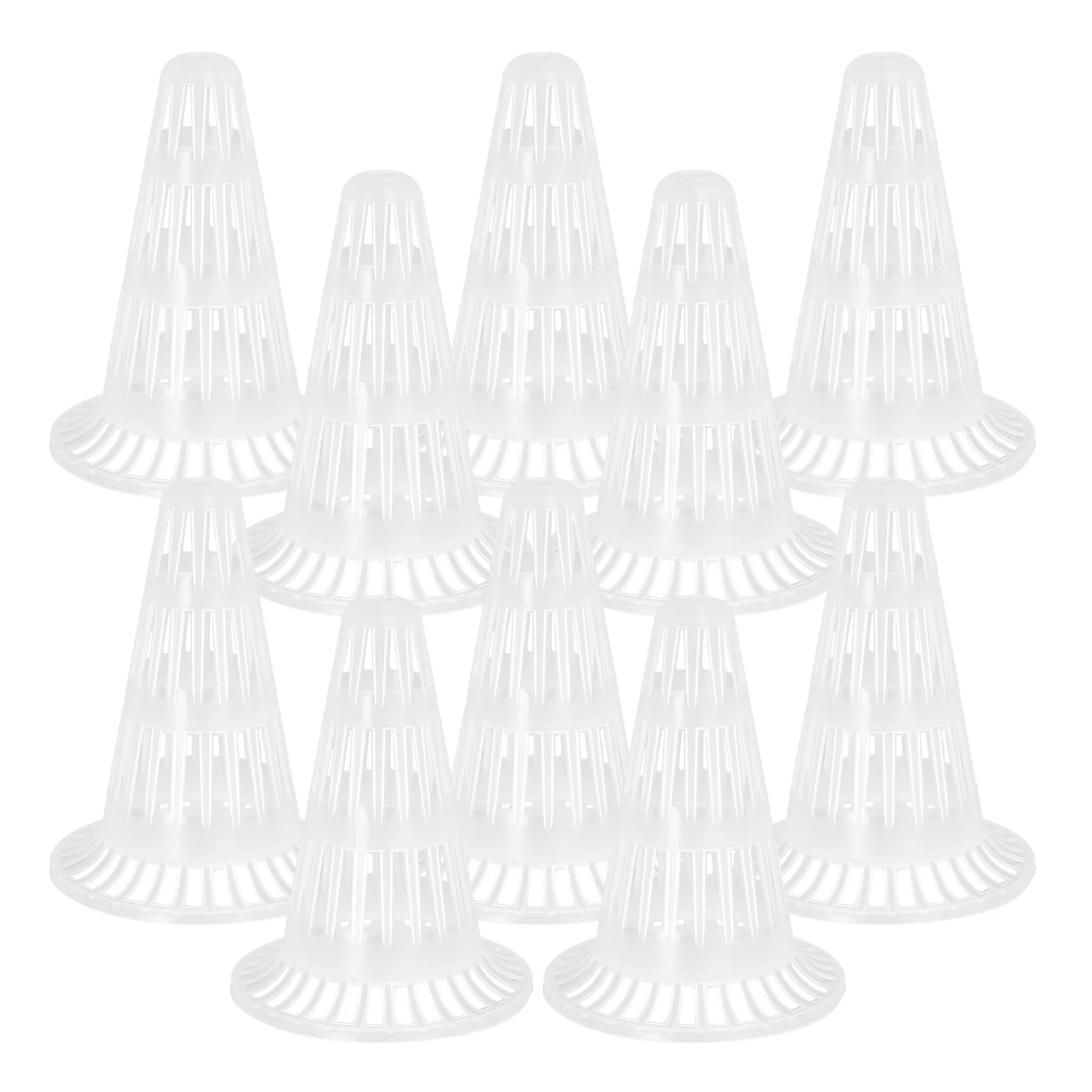 

10pcs Flower Pot Bottom Hole Gasket Net Plant Drainage Mat Garden Mesh Pad Leak Prevention Hydrophobic Filter Cone Shape