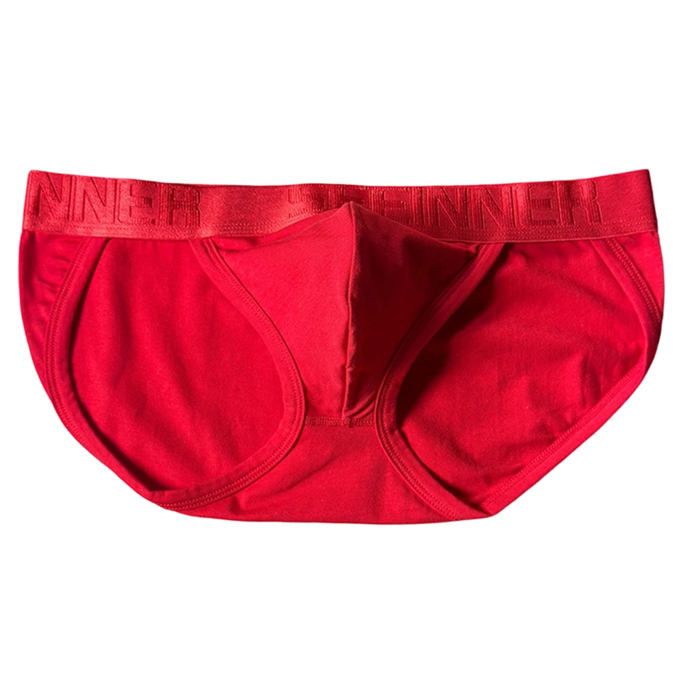 2025 Men Cotton Soft Lingerie High Fork Briefs Adult Underwear Sissy Bulge Pouch Bikini Solid Underpants Panties Men\'s Clothing